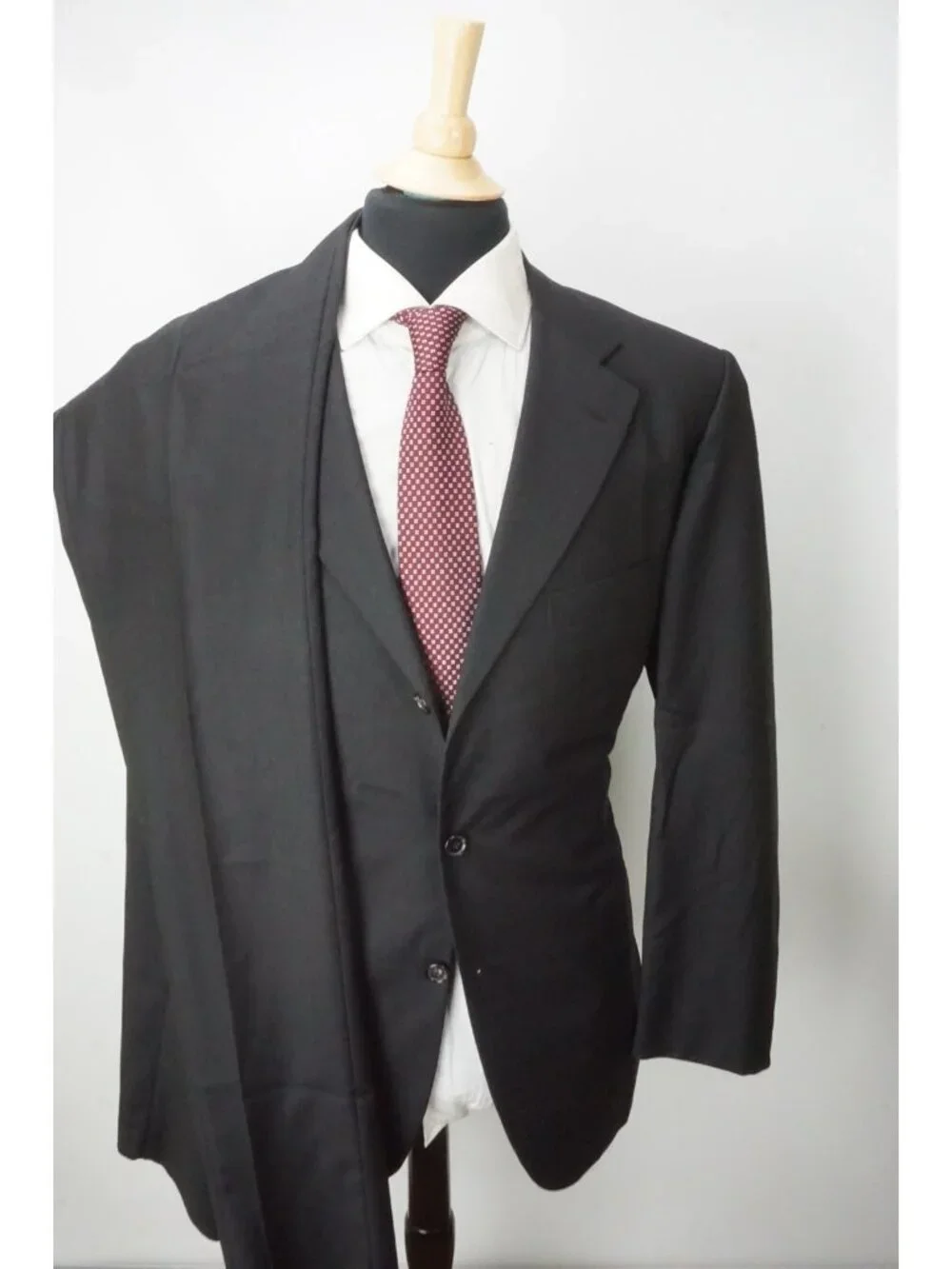 Raffaele Caruso Loro Piana S120s Wool  Gray 2Pc Suit Jacket Pant 44R BRAND NEW
